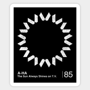 A-Ha / Minimalist Graphic Artwork Design Magnet